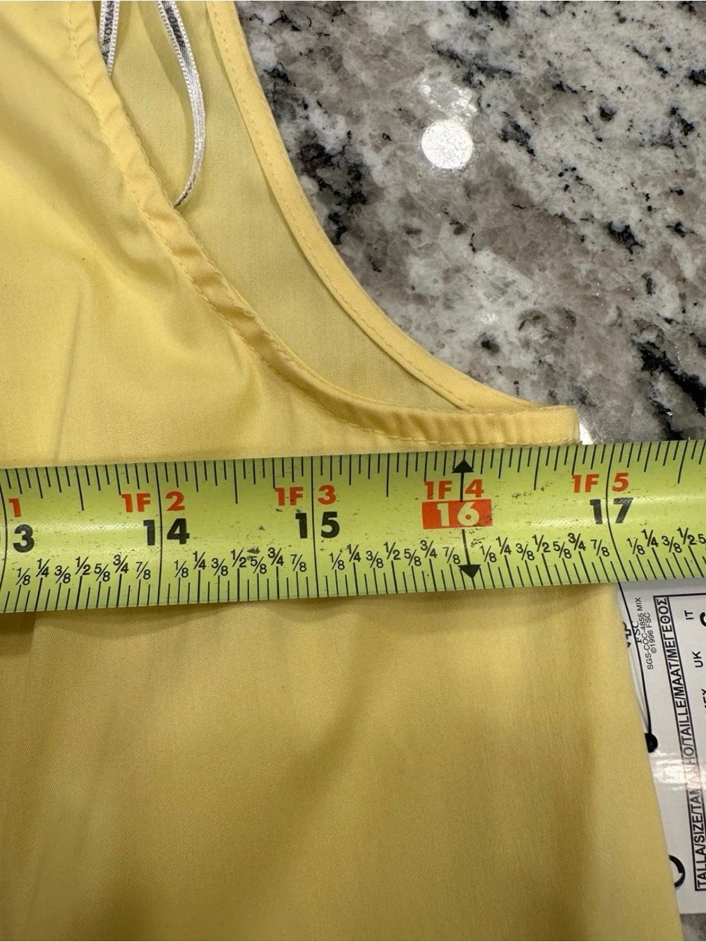 Zara Woman Yellow Pleated Sleeveless Round Neck Tunic Blouse S - Picture 4 of 9